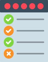 Checklist Flat Icon vector