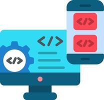 app development Flat Icon vector