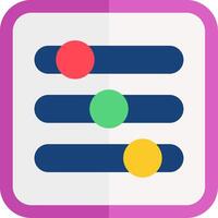 Filter Flat Icon vector
