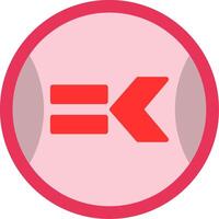 Less Than Or Equal To Flat Icon vector