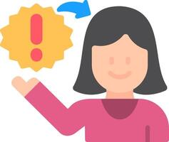 Nervous Breakdown Flat Icon vector