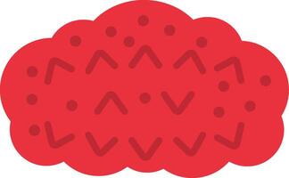 Sea Cucumber Flat Icon vector