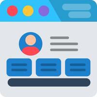 Profile Flat Icon vector