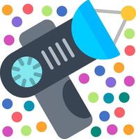 Space Gun Flat Icon vector