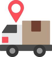 Tracking Flat Icon vector