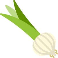 Spring Onion Flat Icon vector