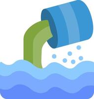 Toxic Waste Flat Icon vector