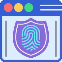 Web Security Flat Icon vector
