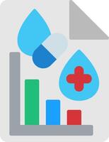 Analytic Flat Icon vector