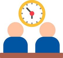 Working Hours Flat Icon vector
