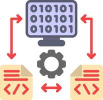 Coding Flat Icon vector