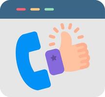 Best Customer Experience Flat Icon vector