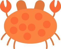 Crab Flat Icon vector