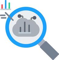 Cloud Sync Flat Icon vector