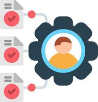 Data Management Flat Icon vector