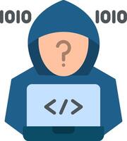 Hacker Flat Icon vector