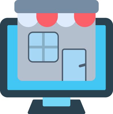 Online Store Flat Icon