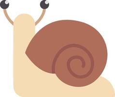 Snail Flat Icon vector