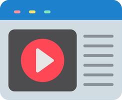 Browser Flat Icon vector