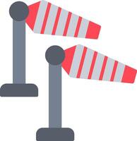 Windsock Flat Icon vector