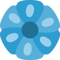 Plumeria Flat Icon vector