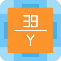 Yttrium Flat Icon vector