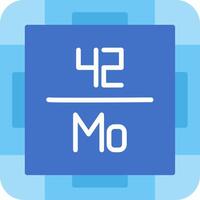 Molybdenum Flat Icon vector