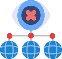 Virtual Private Network Flat Icon vector