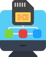 Save File Flat Icon vector