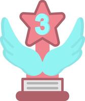 3rd Prize Flat Icon vector