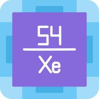 Xenon Flat Icon vector