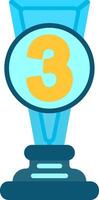 3rd Prize Flat Icon vector