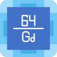 Gadolinium Flat Icon vector