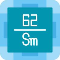 Samarium Flat Icon vector