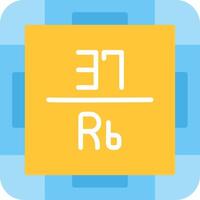 Rubidium Flat Icon vector