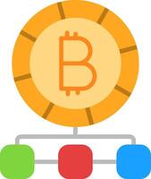 Digital Currency Flat Icon vector