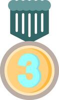 3rd Prize Flat Icon vector