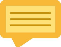 Speech Bubble Flat Icon vector