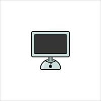 Computer monitor icon vector