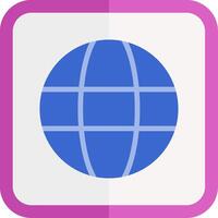 Globe Flat Icon vector