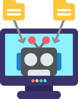 Ai Flat Icon vector