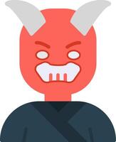 Hannya Flat Icon vector