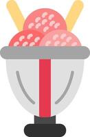 Ice Cream Flat Icon vector