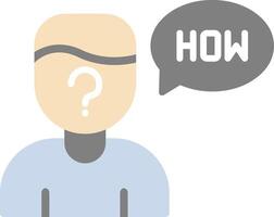 How Flat Icon vector