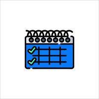 A checklist icon on a white background vector
