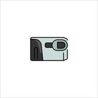 A camera icon on a white background vector
