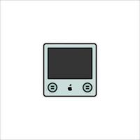An apple ipod icon on a white background vector