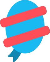 Circle Ribbon Flat Icon vector