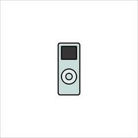 An mp3 player icon on a white background vector