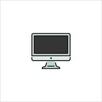 Computer monitor icon vector